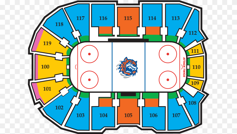 Seating Map Big Webster Bank Arena Seating Chart Sound Tigers Png