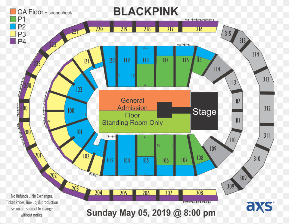 Seating View Seating Blackpink Atlanta Ticket Prices, Ammunition, Grenade, Weapon Png Image