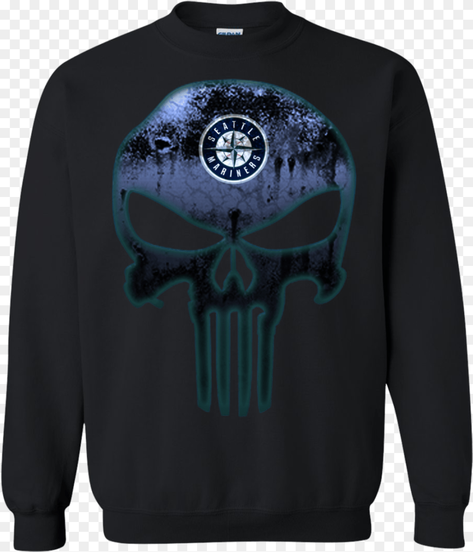 Seattle Mariners Baseball The Punisher Skull Shirts Lik Durk Merch, Clothing, Sweatshirt, Hoodie, Knitwear Free Transparent Png