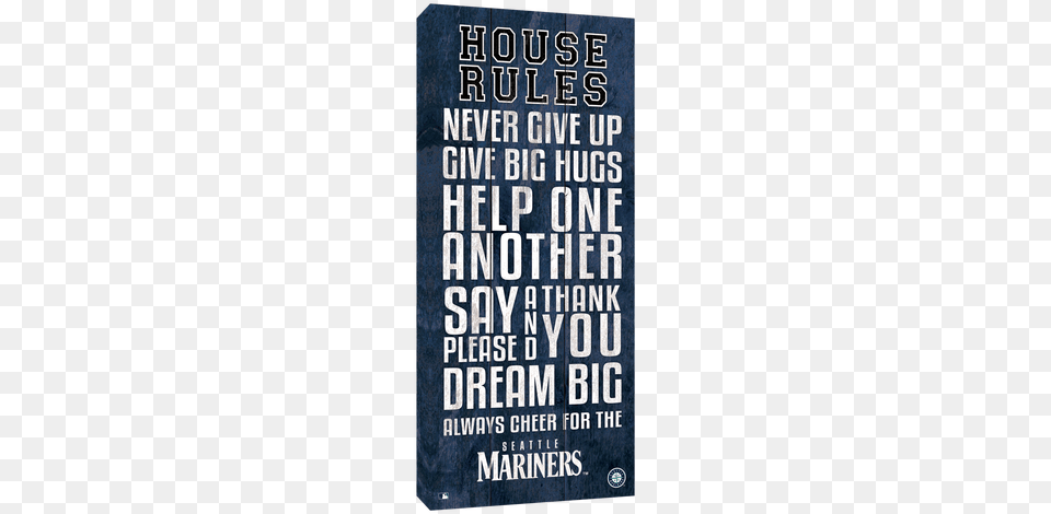 Seattle Mariners House Rules Los Canvases By Scoreart Los Angeles Dodgers House, Advertisement, Book, Poster, Publication Free Png Download