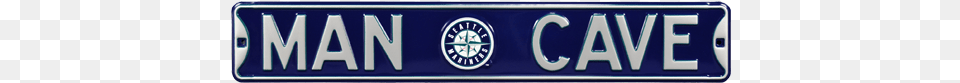 Seattle Mariners Man Cave Authentic Street Sign Toronto Maple Leafs Man Cave Sign, License Plate, Transportation, Vehicle, Logo Free Transparent Png