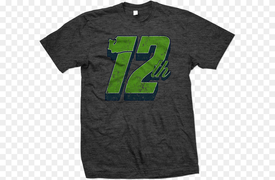 Seattle Seahawks 12th Man Design Transp T Shirt, Clothing, T-shirt Png Image