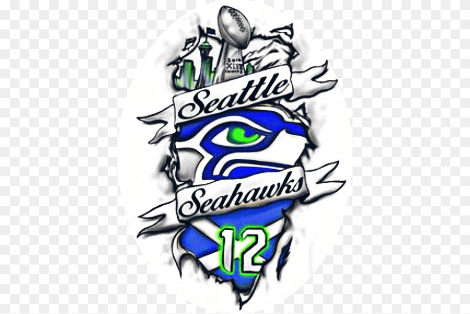 Seattle Seahawks Amazing Download, Emblem, Symbol, Logo, Badge Free Png