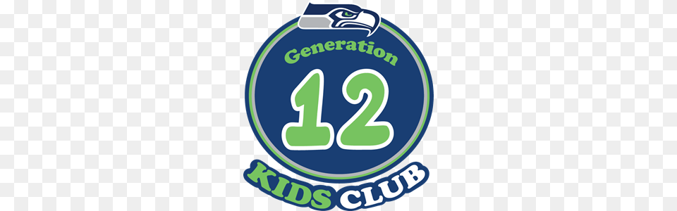 Seattle Seahawks Generation Kids Club Logo Vector, Symbol, Number, Text, Disk Free Png Download