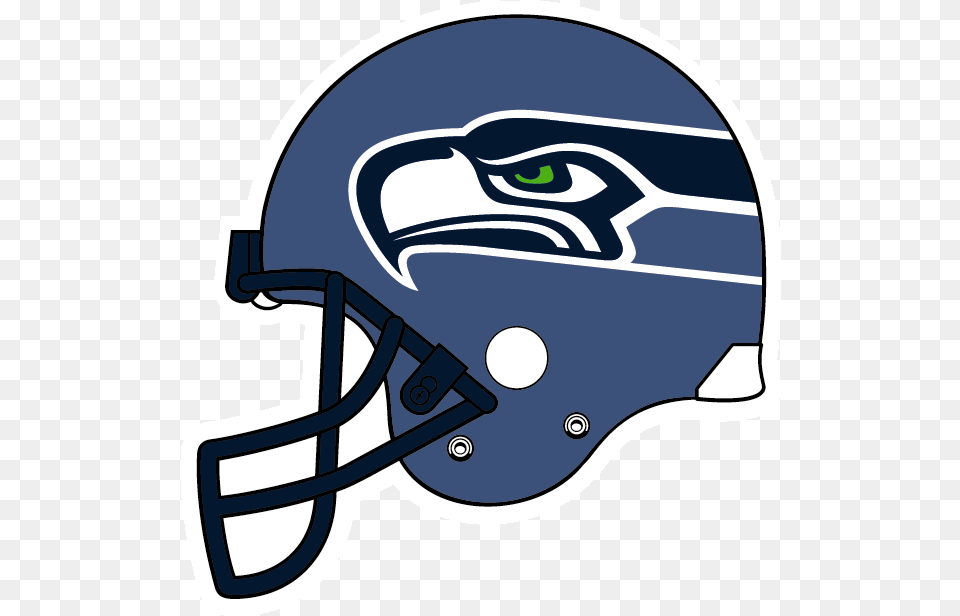 Seattle Seahawks Logo Usc Football Helmet, American Football, Person, Playing American Football, Sport Free Png