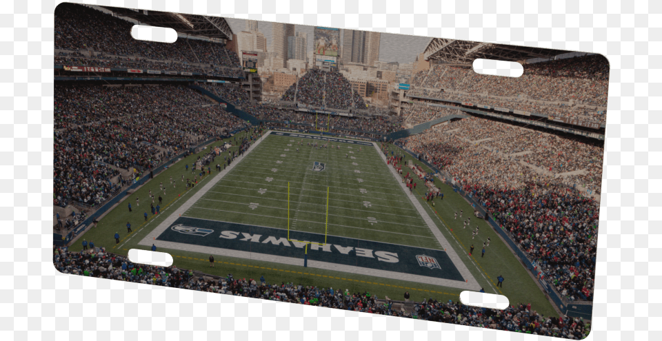 Seattle Seahawks Stadium Metal Photo, People, Person, Field, Architecture Free Png Download