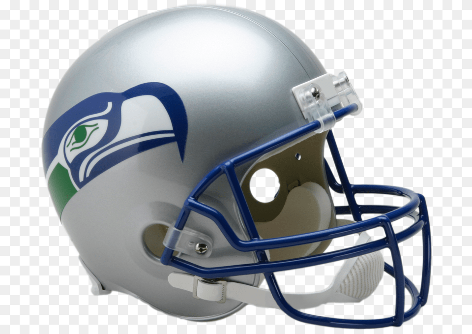 Seattle Seahawks Throwback 1983 To 2001 Full Size Deluxe Seahawks Throwback Helmet, American Football, Football, Football Helmet, Sport Free Png