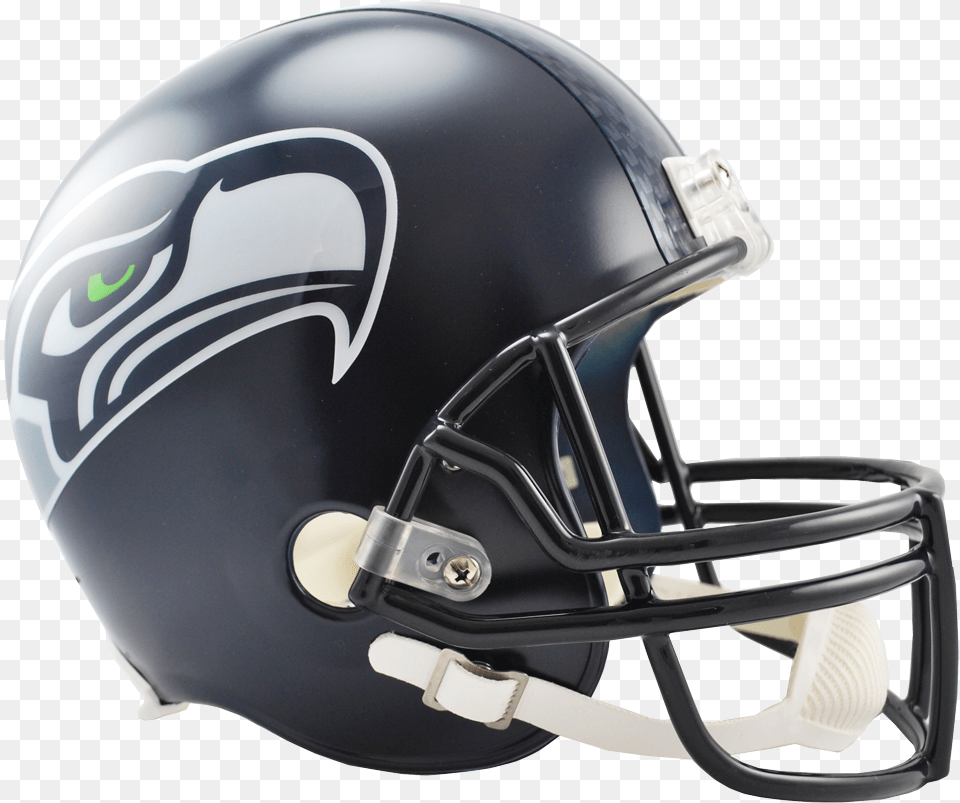 Seattle Seahawks Vsr4 Replica Helmet Bucket Helmet Football, American Football, Football Helmet, Sport, Person Png Image
