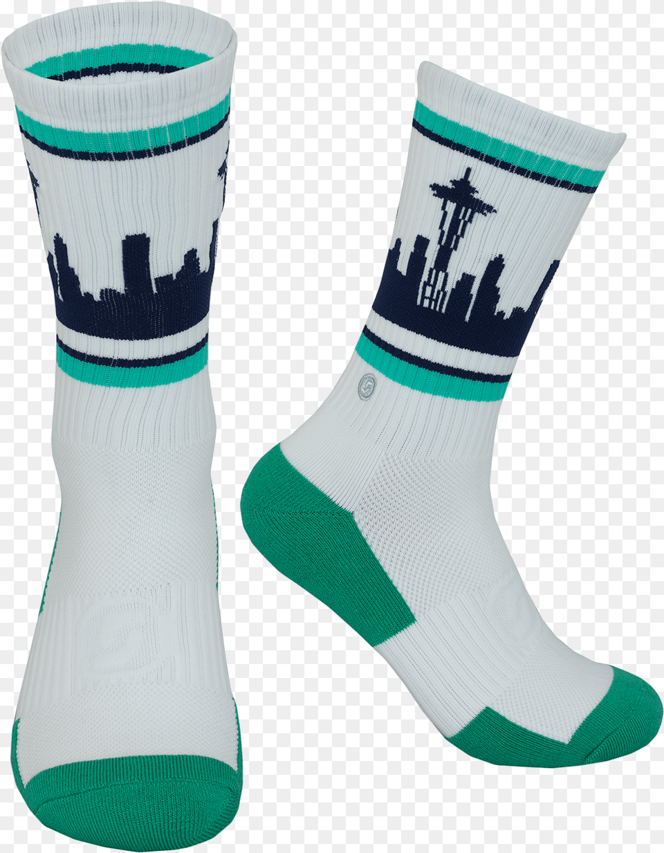 Seattle Skyline Socks Skyline, Clothing, Hosiery, Sock Free Png Download