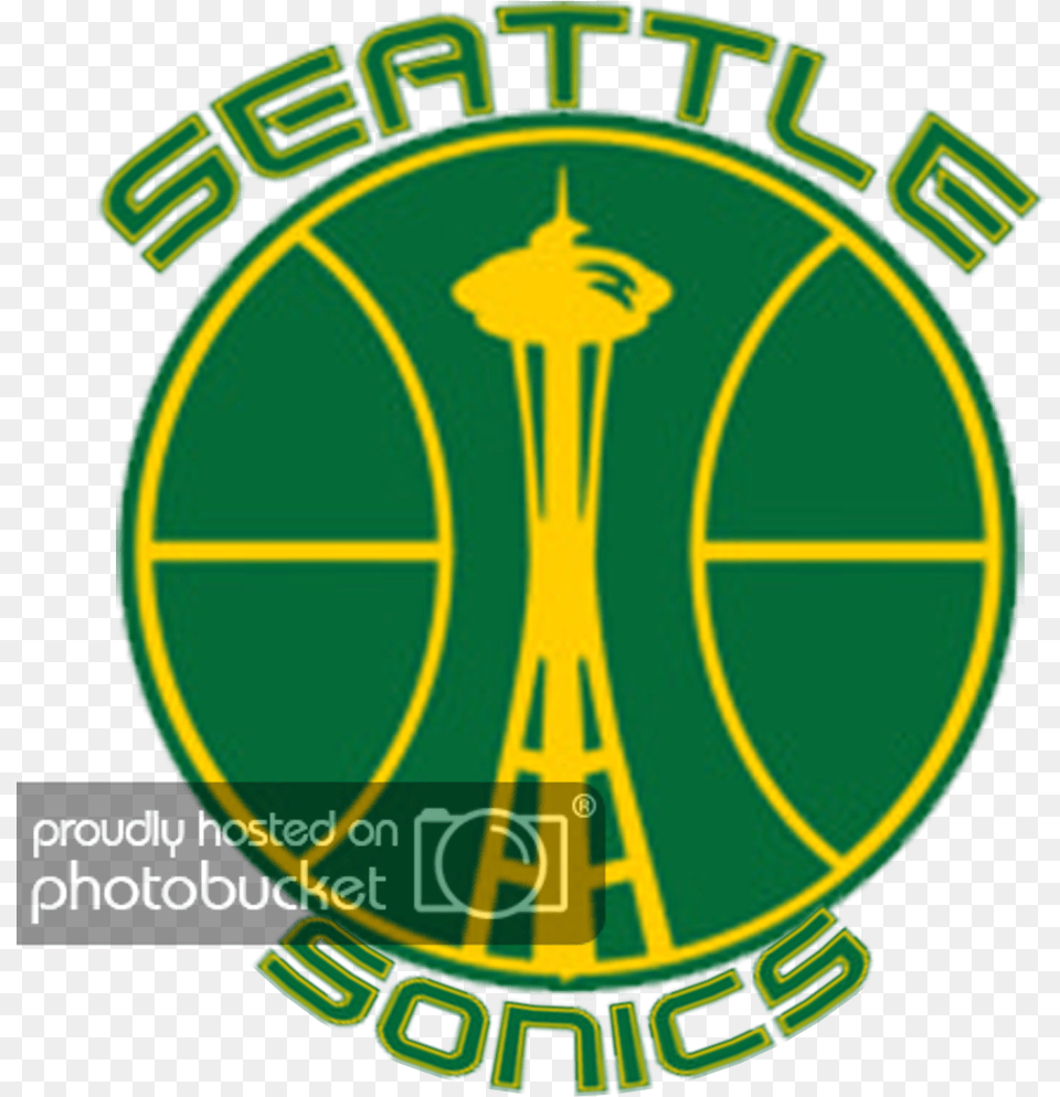 Seattle Sonics Logo Transparent Seattle Supersonics, Emblem, Symbol Free Png