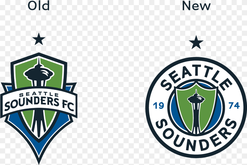 Seattle Sounders Fc Rebranding Logo Seattle Sounders Fc, Badge, Symbol, Emblem Free Transparent Png