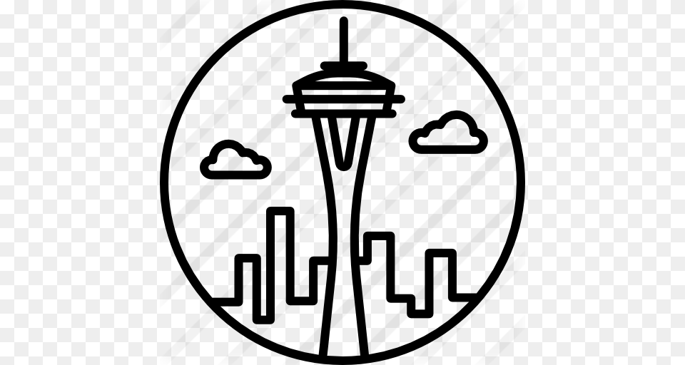 Seattle Space Needle Logos, Gray Png