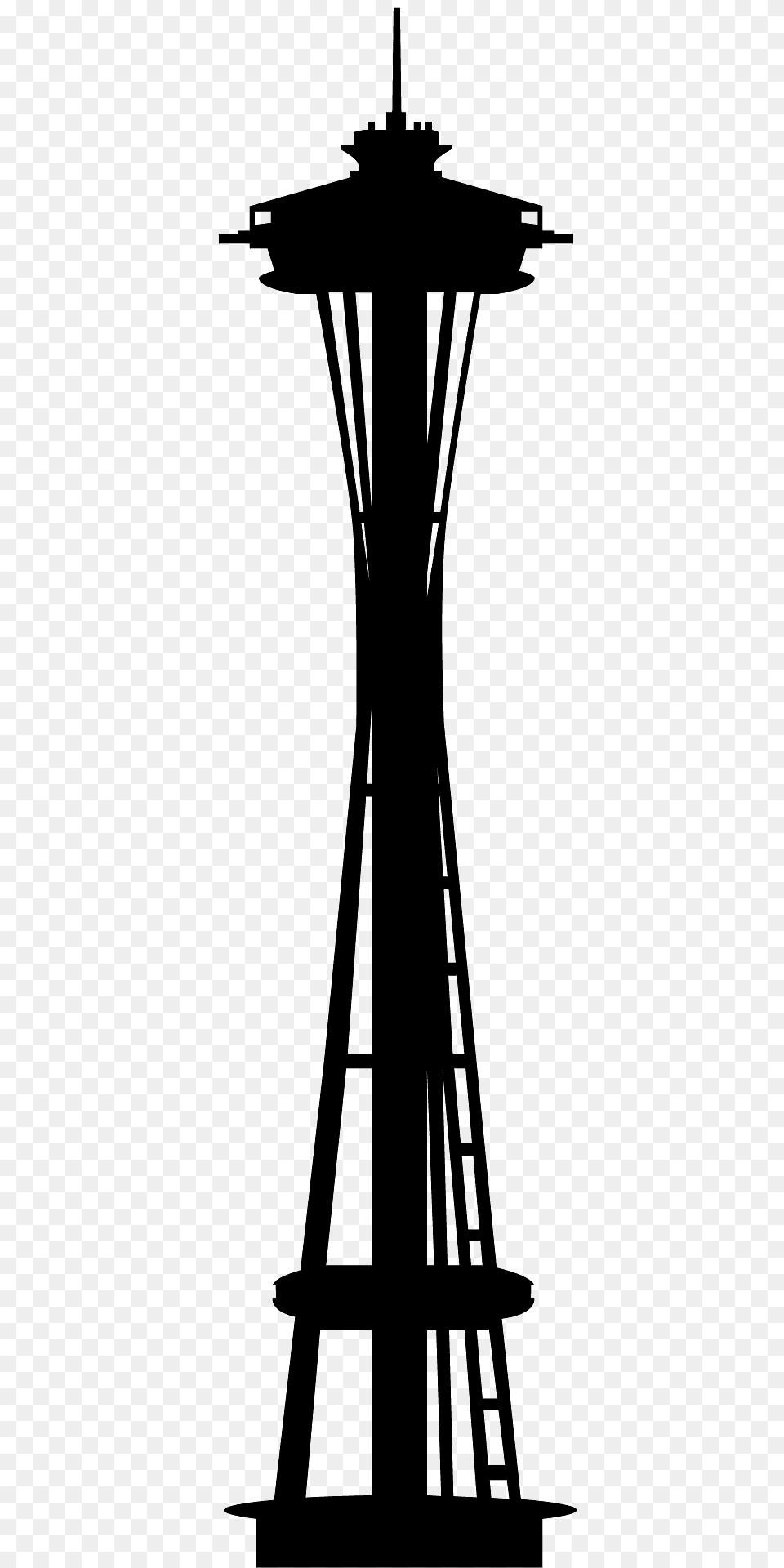 Seattle Space Needle Silhouette, Architecture, Building, Tower Png