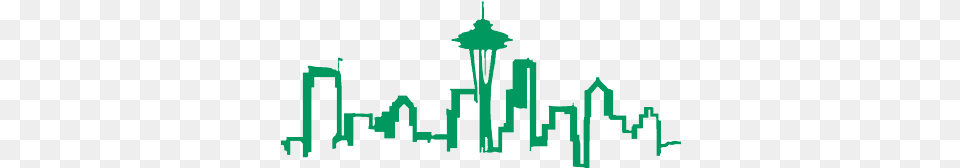 Seattle Tshirts Crewnecks Hoodies Belts Decals Seattle Skyline Decal, Chandelier, Green, Lamp, City Free Transparent Png