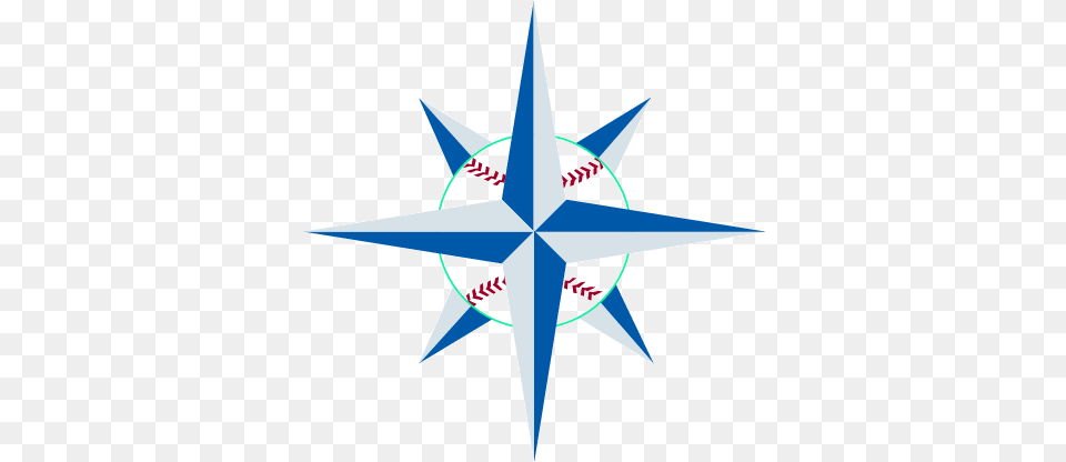 Seattlemariners Seattle Mariners Compass Rose, Star Symbol, Symbol, Aircraft, Airplane Png