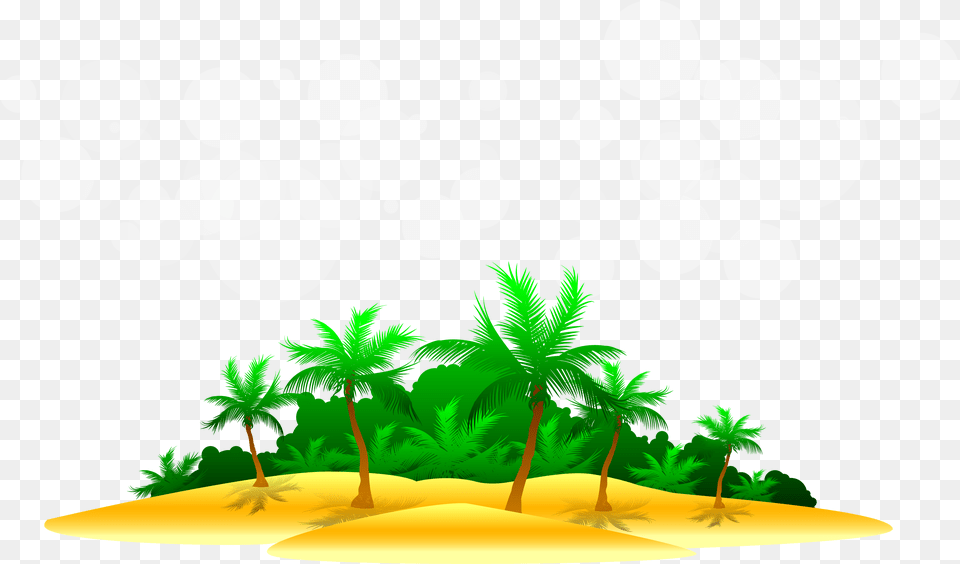 Seawater Clip Art Beach Cartoon Island, Green, Tropical, Tree, Summer Png Image