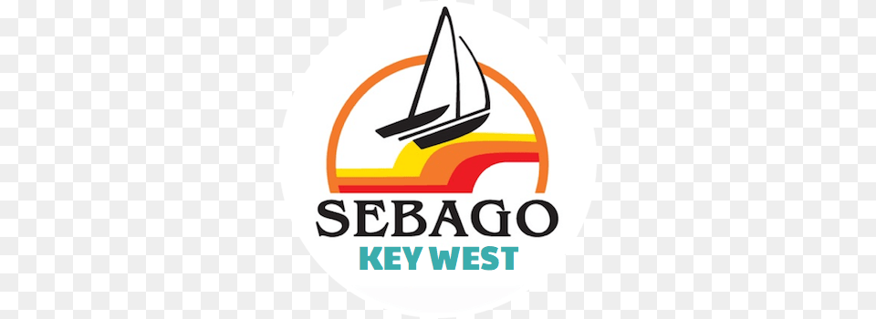 Sebago Key West Logo Places To Visit Key West, Boat, Sailboat, Transportation, Vehicle Free Png