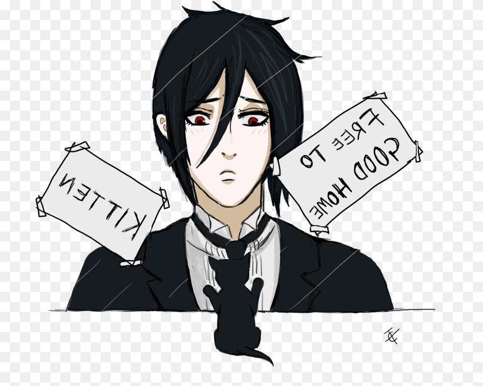 Sebastian At The Pet Shop Fan Art Black Butler, Book, Comics, Publication, Adult Free Png Download