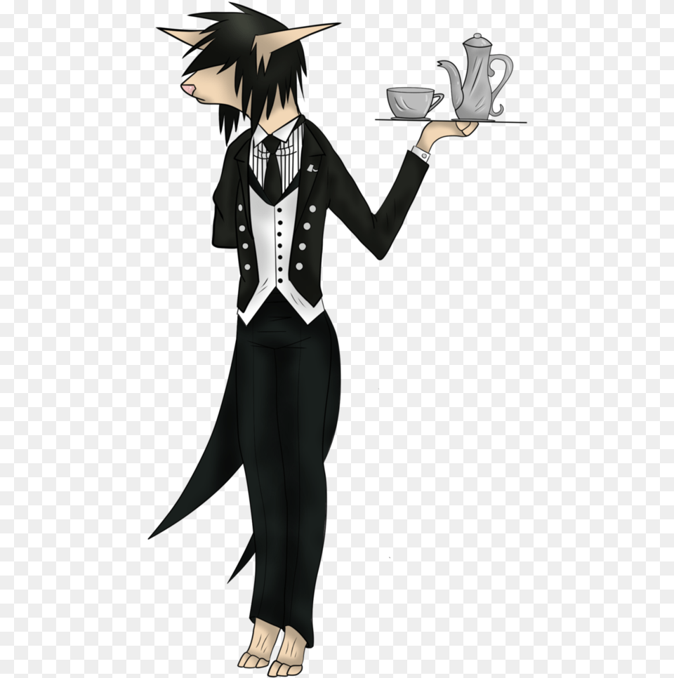 Sebastian Michaelis Chatland Pose Daithii Only By Sebastian Michaelis Poses, Publication, Book, Comics, Person Png Image