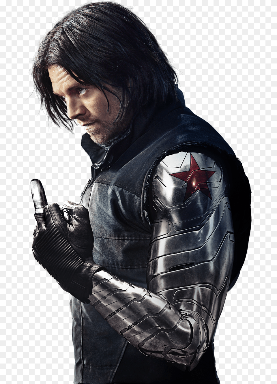 Sebastian Winter America Mcu Winter Soldier Arm, Clothing, Coat, Jacket, Adult Free Png