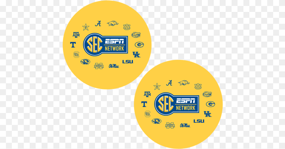 Sec Espn Network, Logo, Text, Gold Png