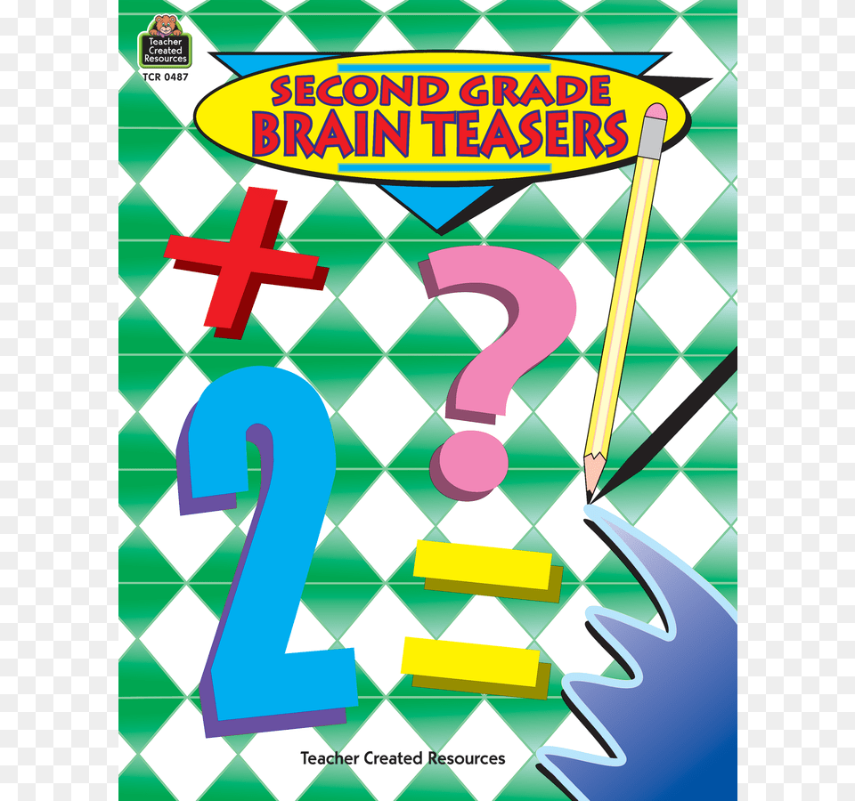 Second Grade Brain Teasers, Number, Symbol, Text, Advertisement Png Image