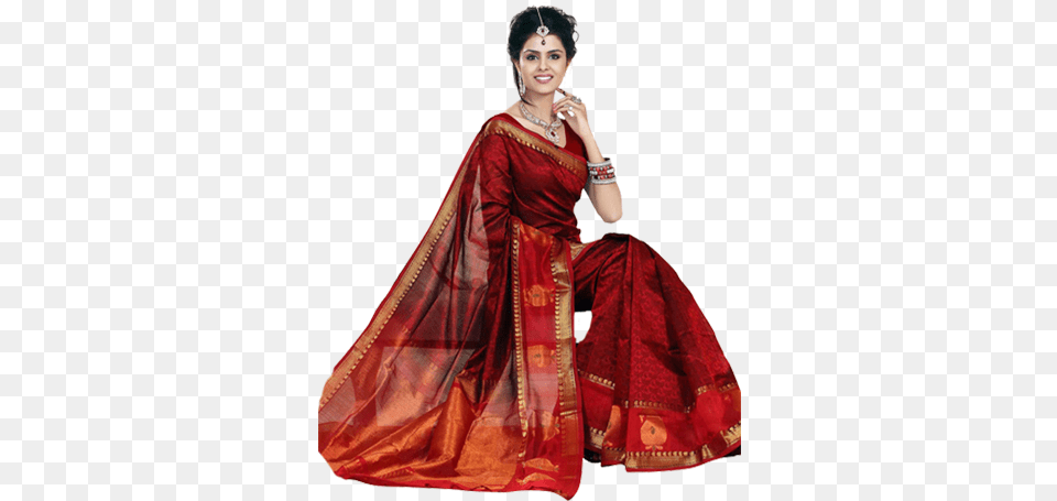 Second Hand Pattu Sarees Exchange Cash Sari, Silk, Clothing, Accessories, Necklace Free Transparent Png