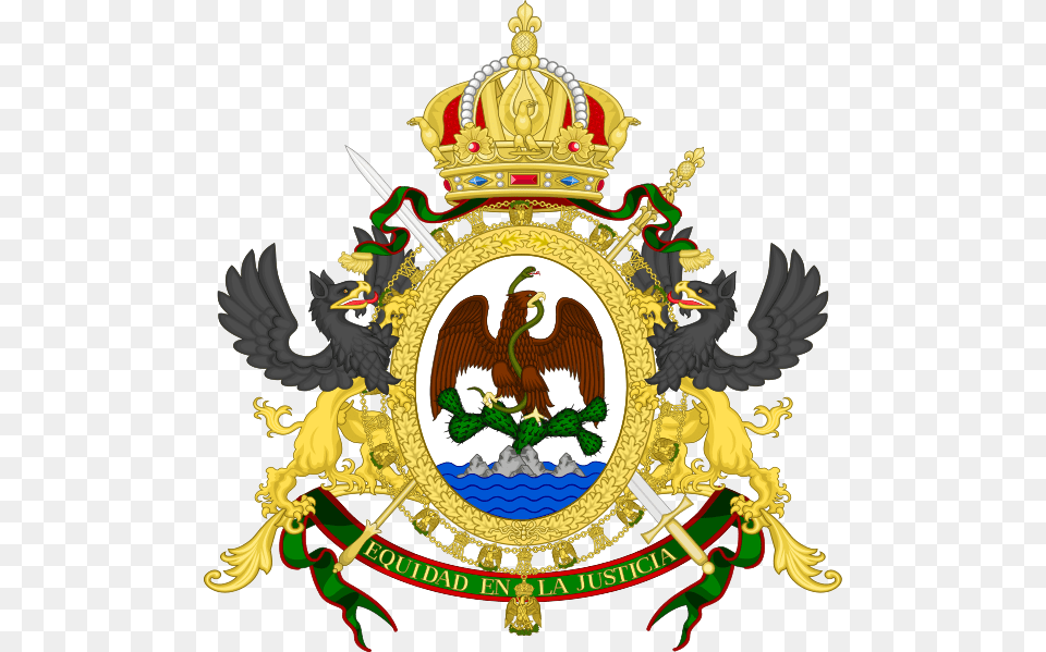 Second Mexican Empire Flag, Badge, Emblem, Logo, Symbol Free Png Download