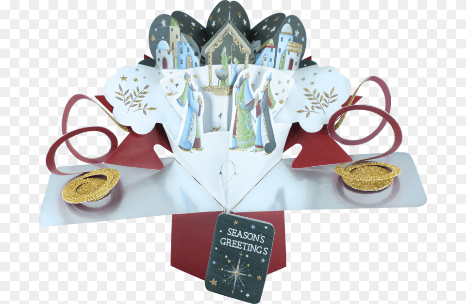 Second Nature Xmas Pop Ups Second Nature Nativity 3 Wise Men Pop Up Christmas, Food, Meal, Art, Pottery Free Transparent Png
