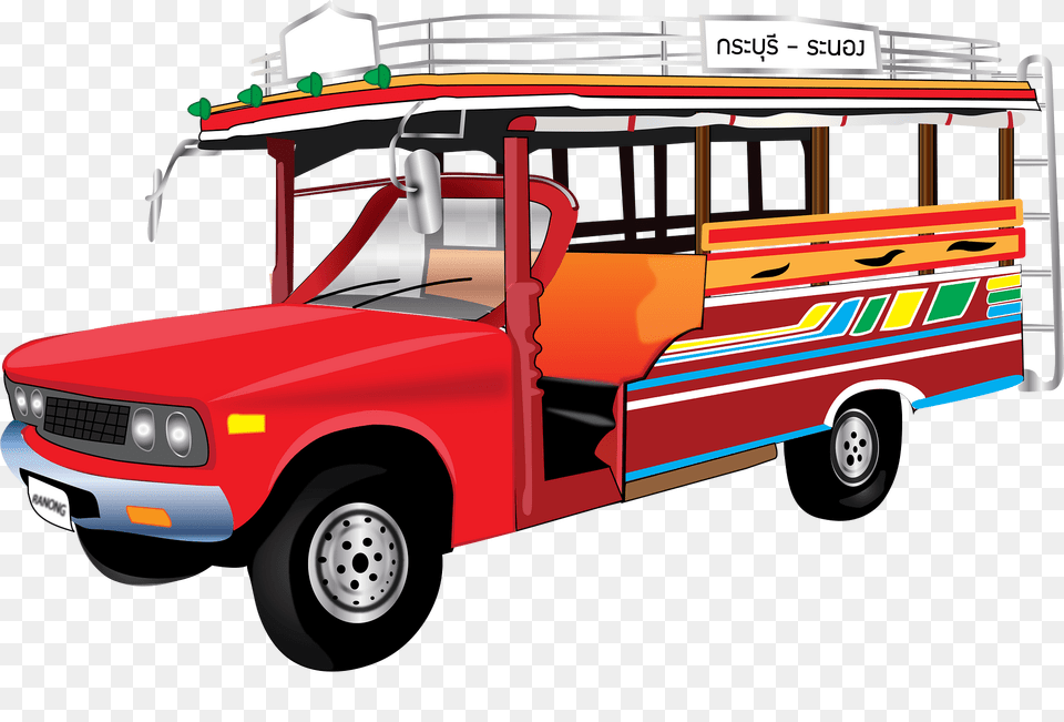 Second Row Clipart, Bus, Transportation, Vehicle, Car Free Png