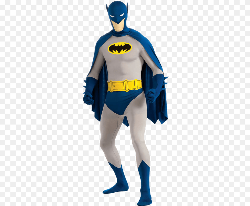 Second Skin Batman Costume Batman Skin Suit Mens Costume, Cape, Clothing, Person, Adult Free Transparent Png