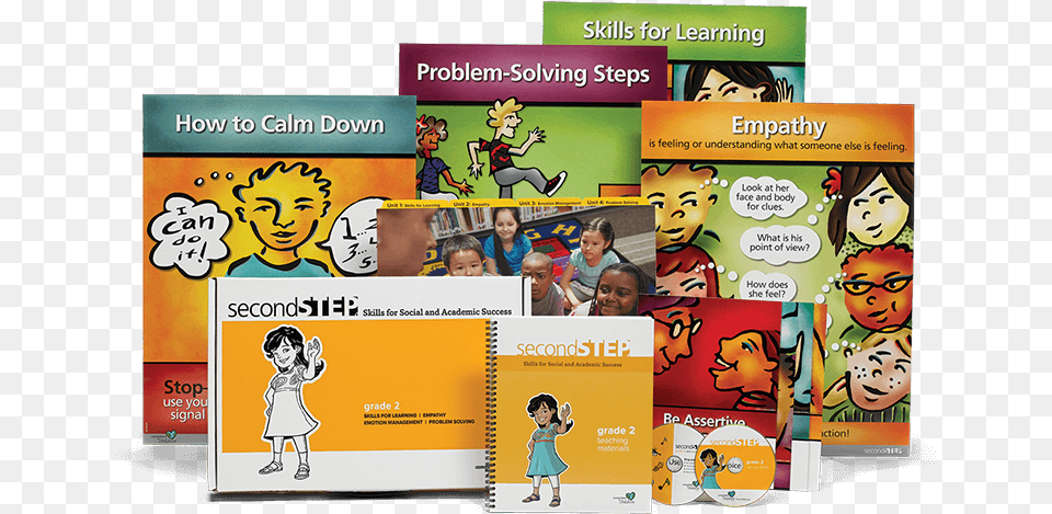 Second Step Grade 2 Kit Second Step Grade, Publication, Book, Comics, Person Free Png