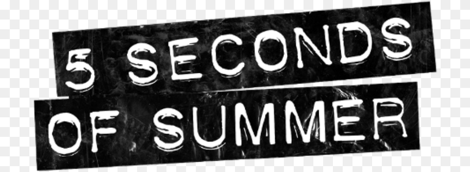 Seconds Of Summer Black Noise, Text, Chair, Furniture, Alphabet Png