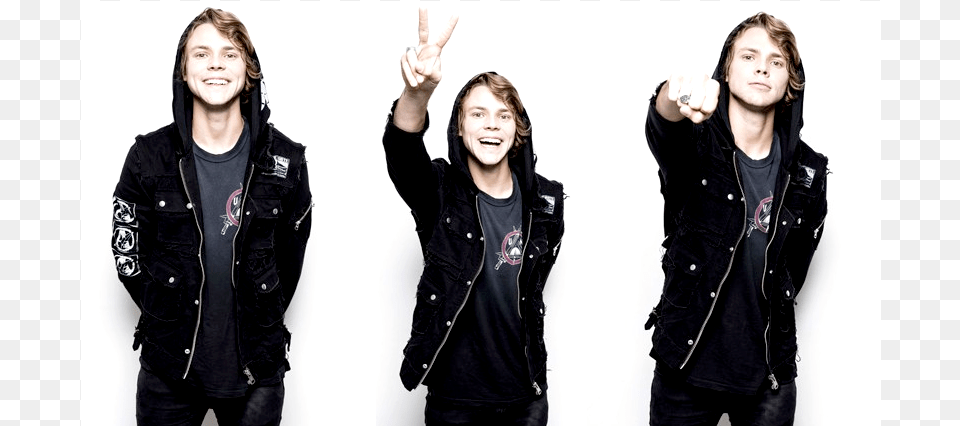 Seconds Of Summer Download 5 Seconds Of Summer, Clothing, Coat, Jacket, Long Sleeve Png Image