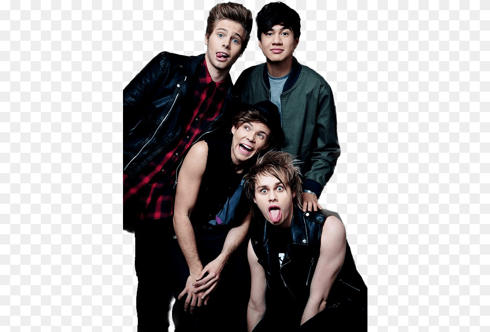 Seconds Of Summer Image Background 5 Seconds Of Summer, Clothing, Coat, Person, Jacket Png