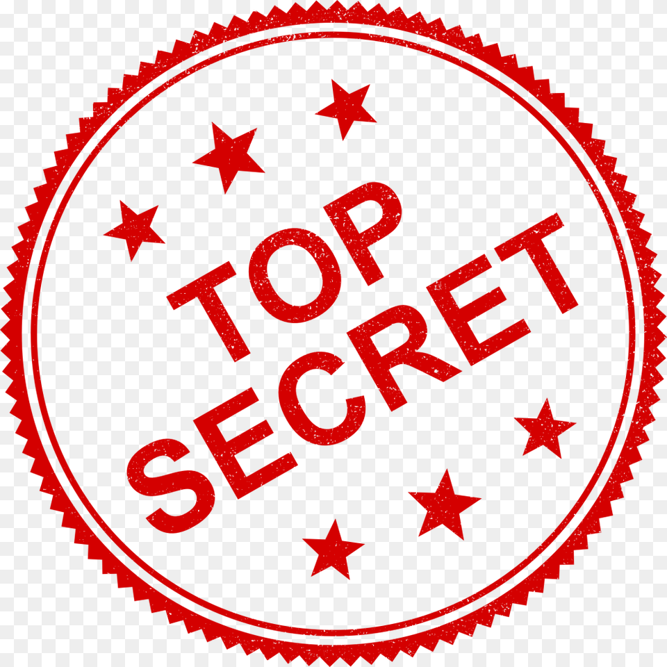 Secrecy Security Clearance Espionage Area 51 Classified Top Secret Stamp, Symbol, Logo Png Image