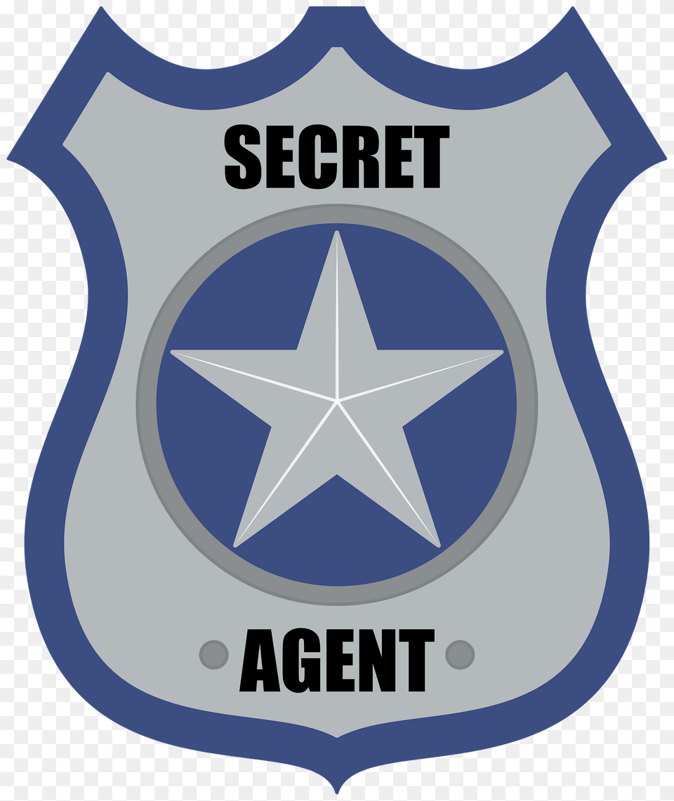 Secret Agent Badge Clipart, Symbol, Logo Png Image