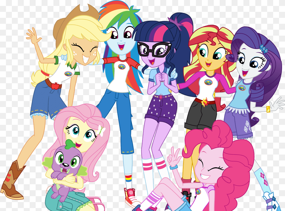 Secret Clipart Group Gossip My Little Pony Equestria Girls, Book, Comics, Publication, Baby Png