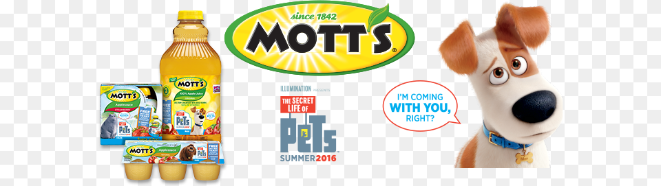 Secret Life Of Pets Movie Ticket Rebate Motts Secret Life Of Pets, Food Free Png