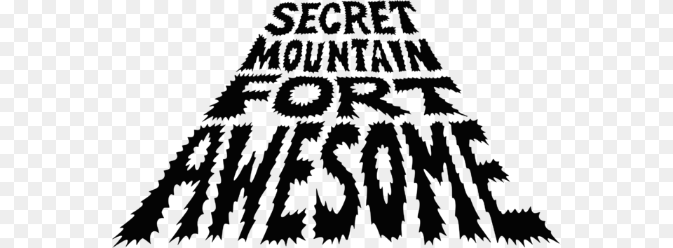 Secret Mountain Fort Awesome Logotype Secret Mountain Fort Awesome Logo, Outdoors, Nature, Silhouette, Night Free Transparent Png