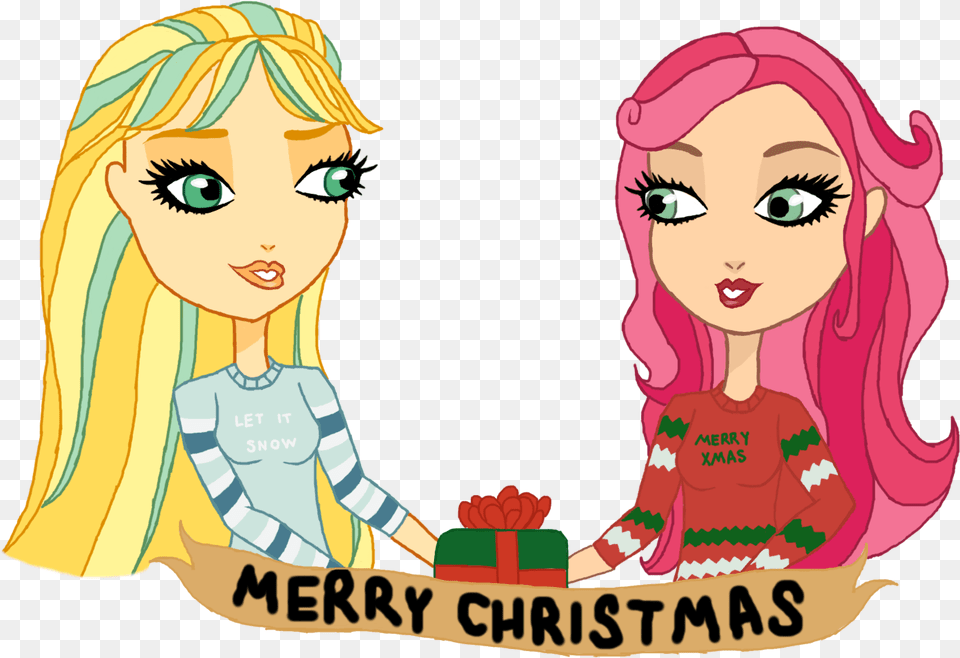 Secret Santa For Daisy Cartoon, Adult, Person, Female, Baby Png