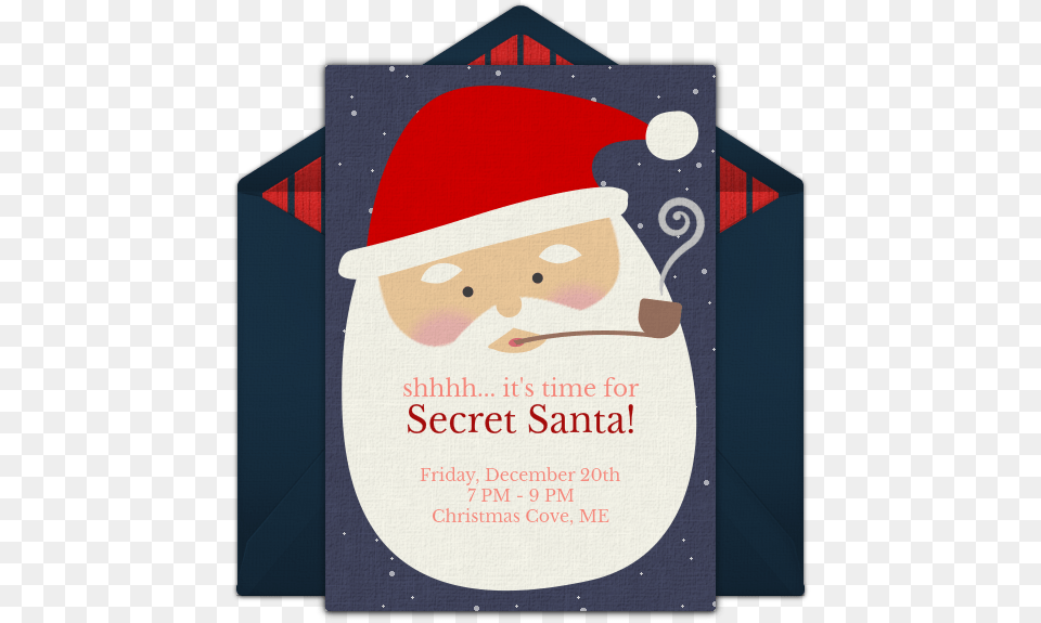 Secret Santa Invite, Advertisement, Envelope, Greeting Card, Mail Png