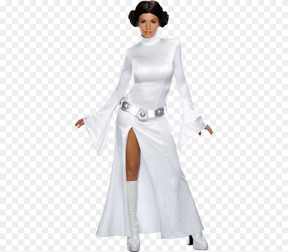 Secret Wishes Star Wars Princess Leia Costume 80s Womens Fancy Dress, Clothing, Fashion, Sleeve, Person Free Png Download