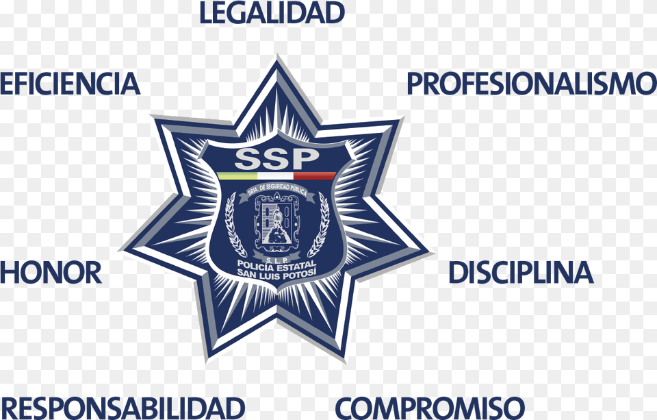 Secretara De Seguridad Pblica Del Estado De San Luis Policia Municipal, Badge, Logo, Symbol, Emblem Free Transparent Png