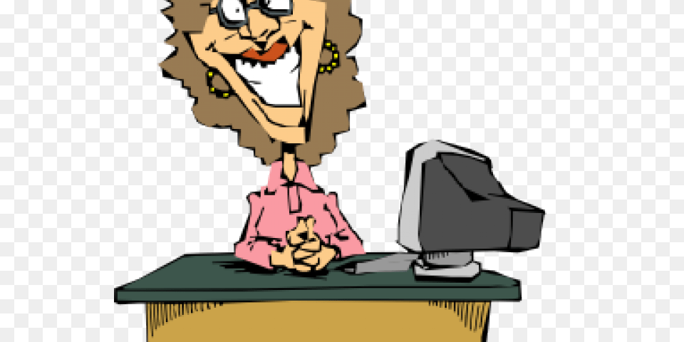 Secretary Clipart Busy, Book, Cleaning, Comics, Person Png