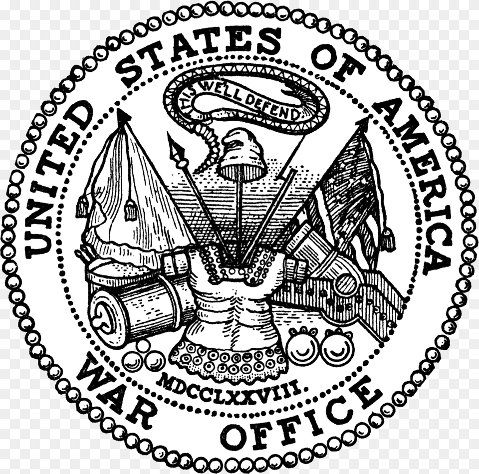 Secretrio Da Guerra Dos Estados Unidos Wikipdia Department Of War Logo, Emblem, Symbol, Machine, Wheel Free Transparent Png