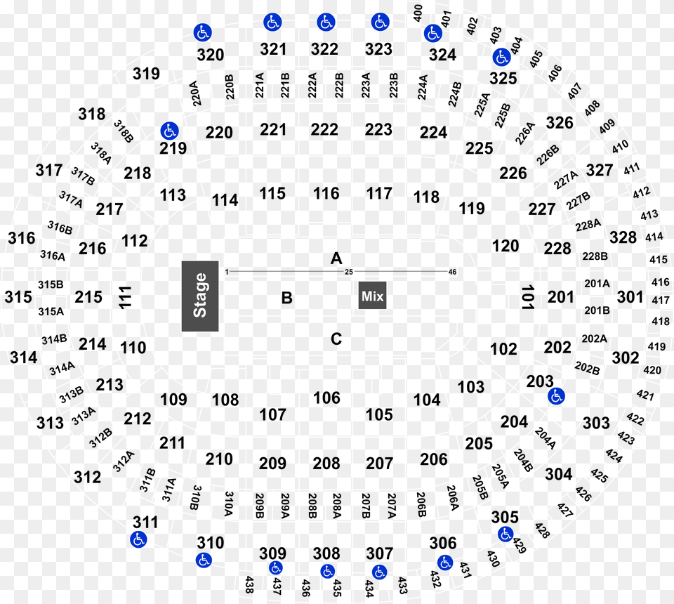 Section 322 Canadian Tire Centre Seating, Cad Diagram, Diagram Free Png Download