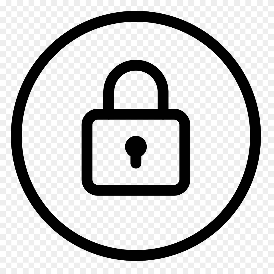 Secure Icon, Gray Png Image