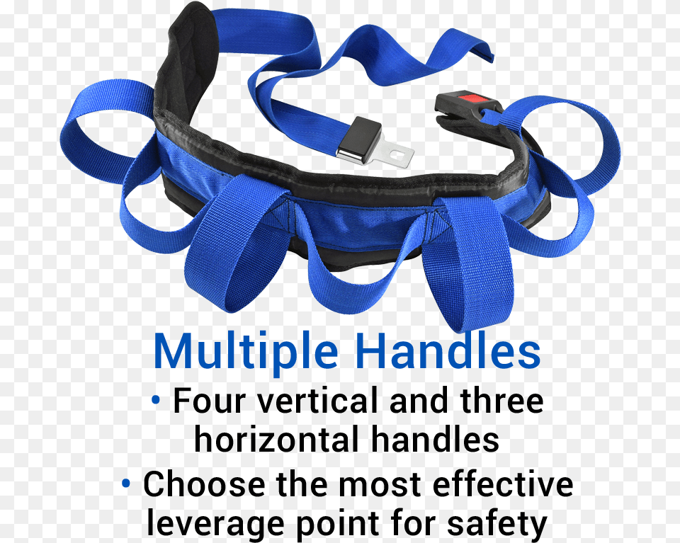 Secure Padded Gait Belt With 7 Hand Grips Goggles, Accessories, Strap Png Image