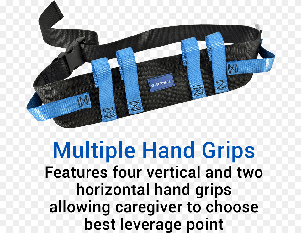 Secure Six Hand Grip Transfer Amp Walking Belt Walking Gait Belt, Accessories, Strap Free Transparent Png